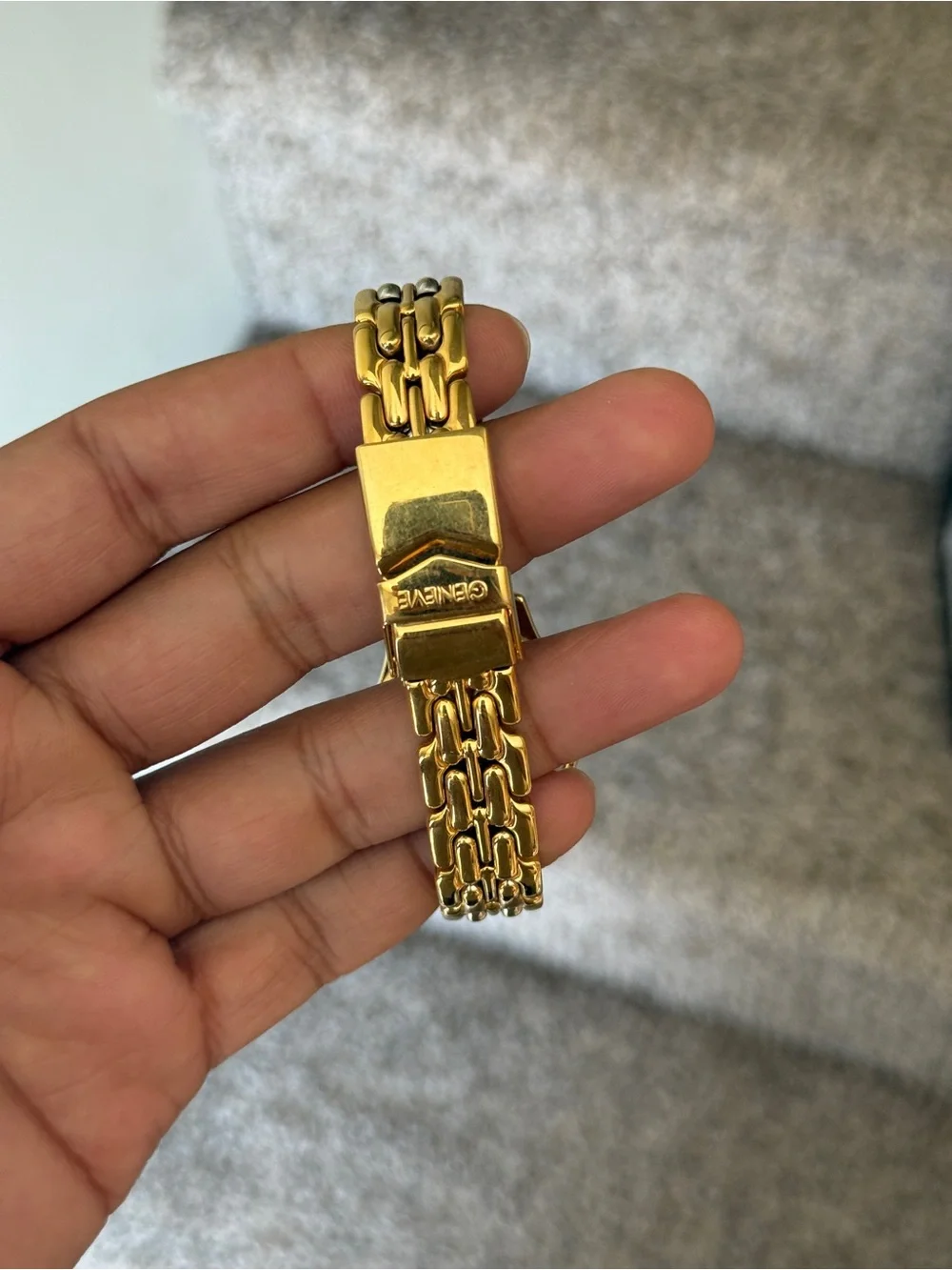 Geneve 90s Watch Women Swiss Stainless Steel Gold 200m Date new old stock